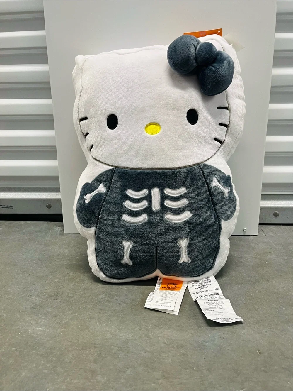 Hello Kitty Halloween skeleton pillow Brand new with tags